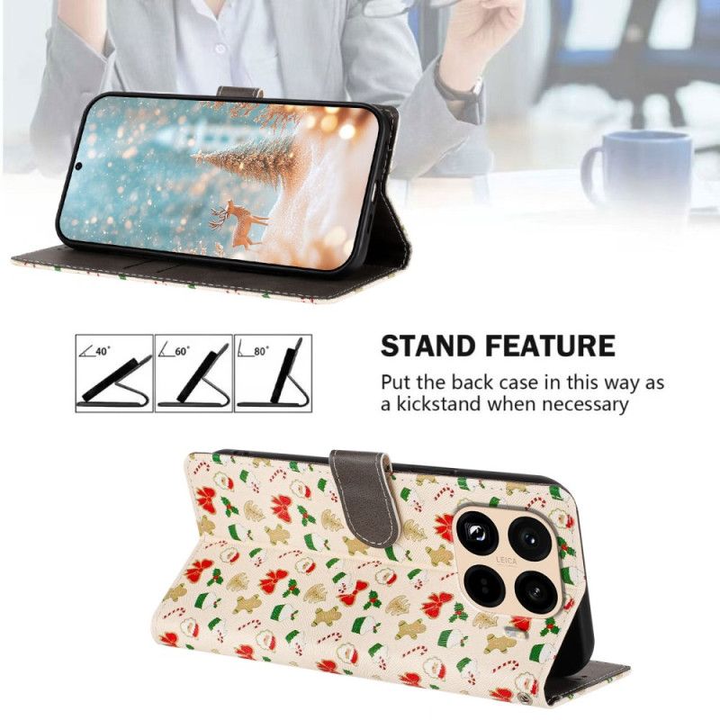 Etui Folio Do Xiaomi 15t Pro Boże Narodzenie
