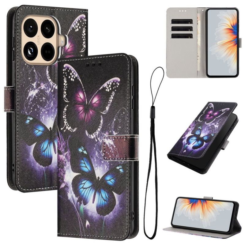 Etui Folio Do Xiaomi 15t Pro Dwa Motyle