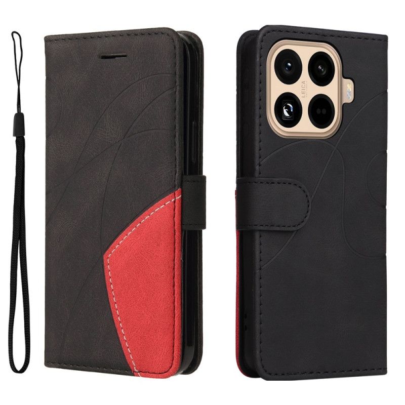 Etui Folio Do Xiaomi 15t Pro Dwukolorowy Wzór Falisty