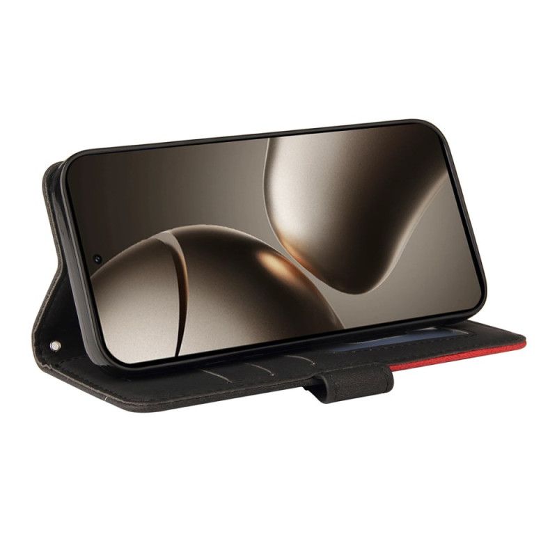 Etui Folio Do Xiaomi 15t Pro Dwukolorowy Wzór Falisty