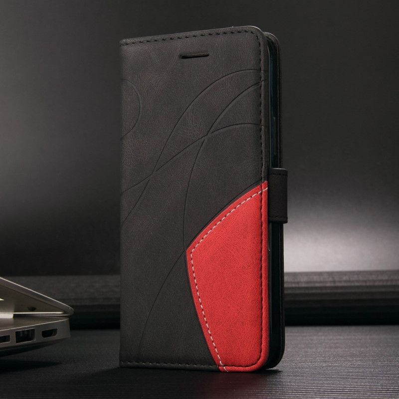Etui Folio Do Xiaomi 15t Pro Dwukolorowy Wzór Falisty