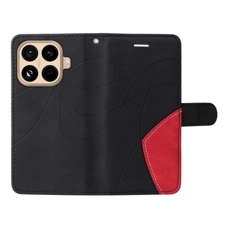 Etui Folio Do Xiaomi 15t Pro Dwukolorowy Wzór Falisty