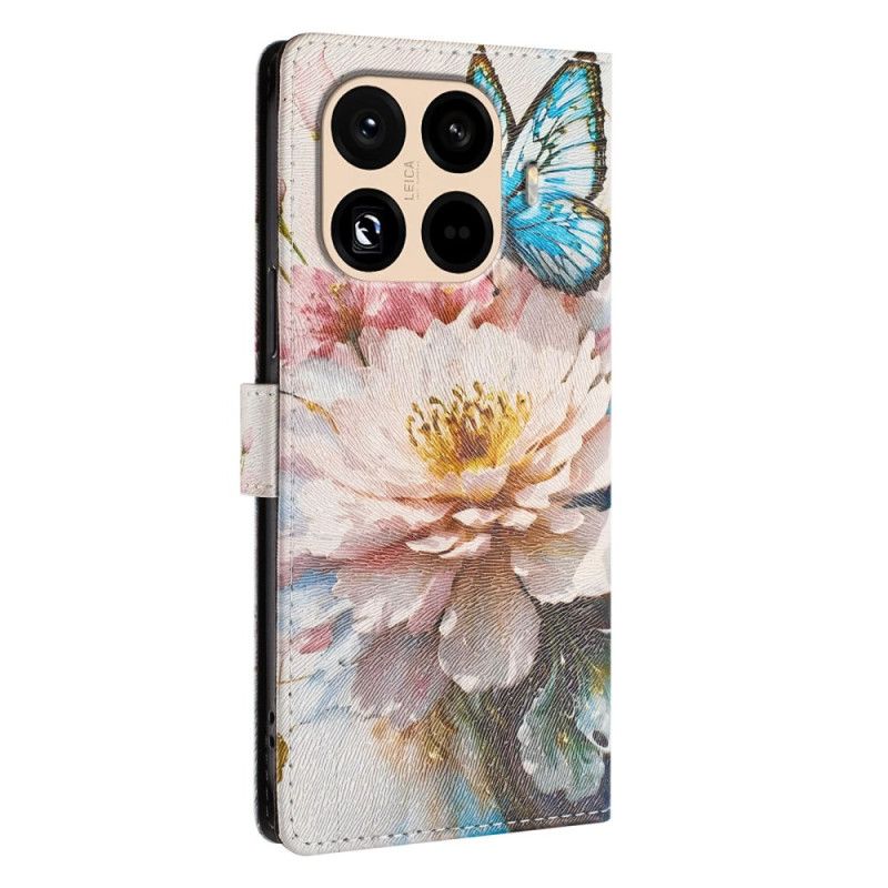 Etui Folio Do Xiaomi 15t Pro Kwiat I Motyl