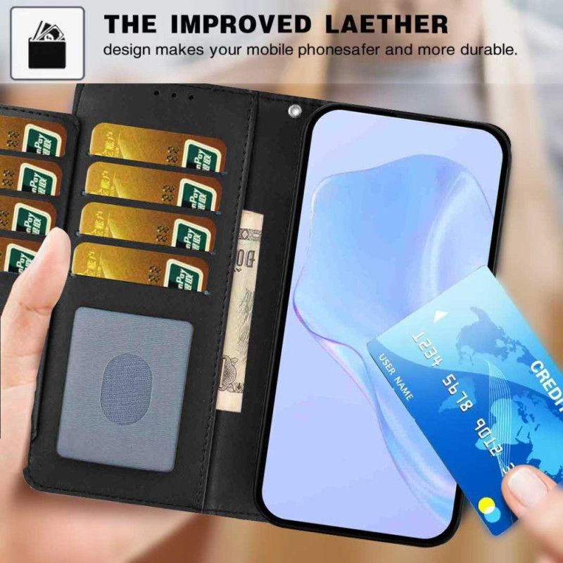 Etui Folio Do Xiaomi 15t Pro Sztuczna Skóra