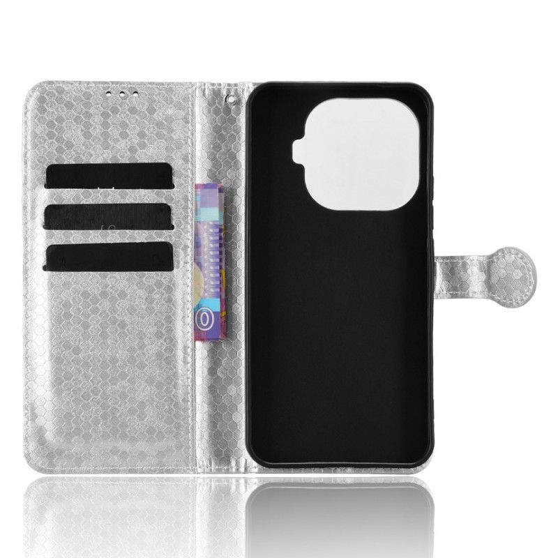 Etui Folio Xiaomi 15t Pro Brokatowe Kropki