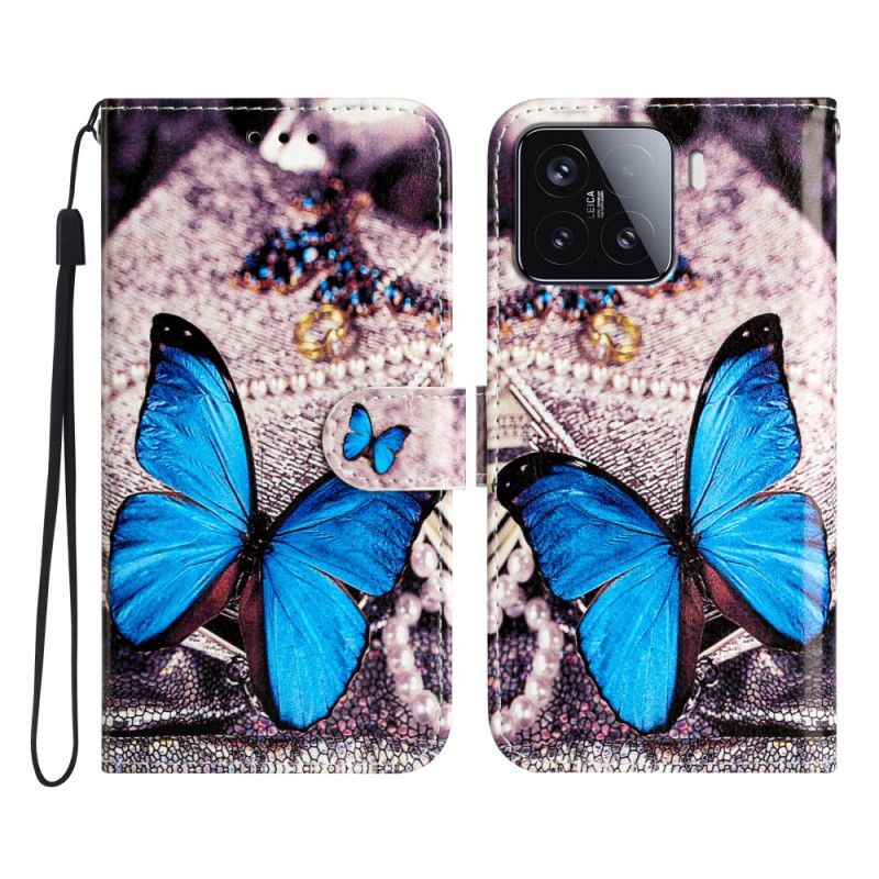 Etui Folio Xiaomi 15t Pro Niebieski Motyl