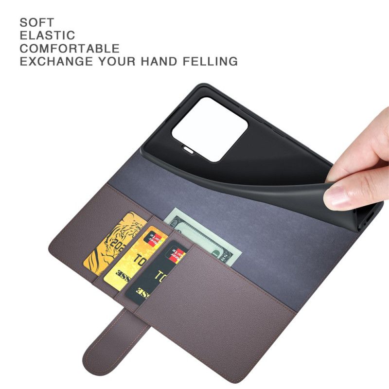 Etui Folio Xiaomi 15t Pro Prawdziwa Skóra