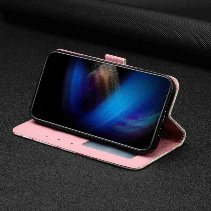 Etui Folio Xiaomi 15t Pro Smycz Róże Etui Ochronne