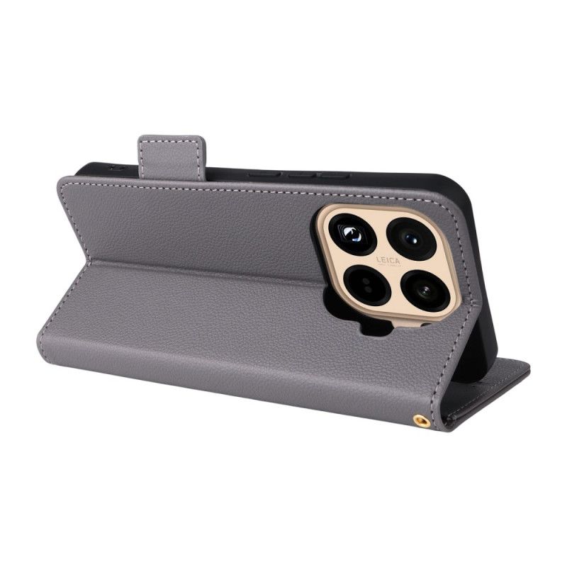 Etui Folio Xiaomi 15t Pro Sztuczna Skóra Ze Smyczą