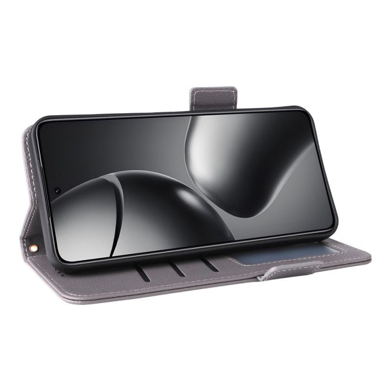 Etui Folio Xiaomi 15t Pro Sztuczna Skóra Ze Smyczą