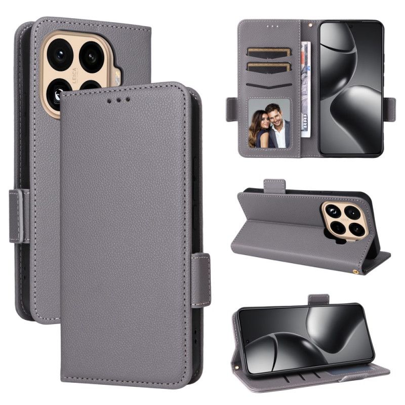 Etui Folio Xiaomi 15t Pro Sztuczna Skóra Ze Smyczą