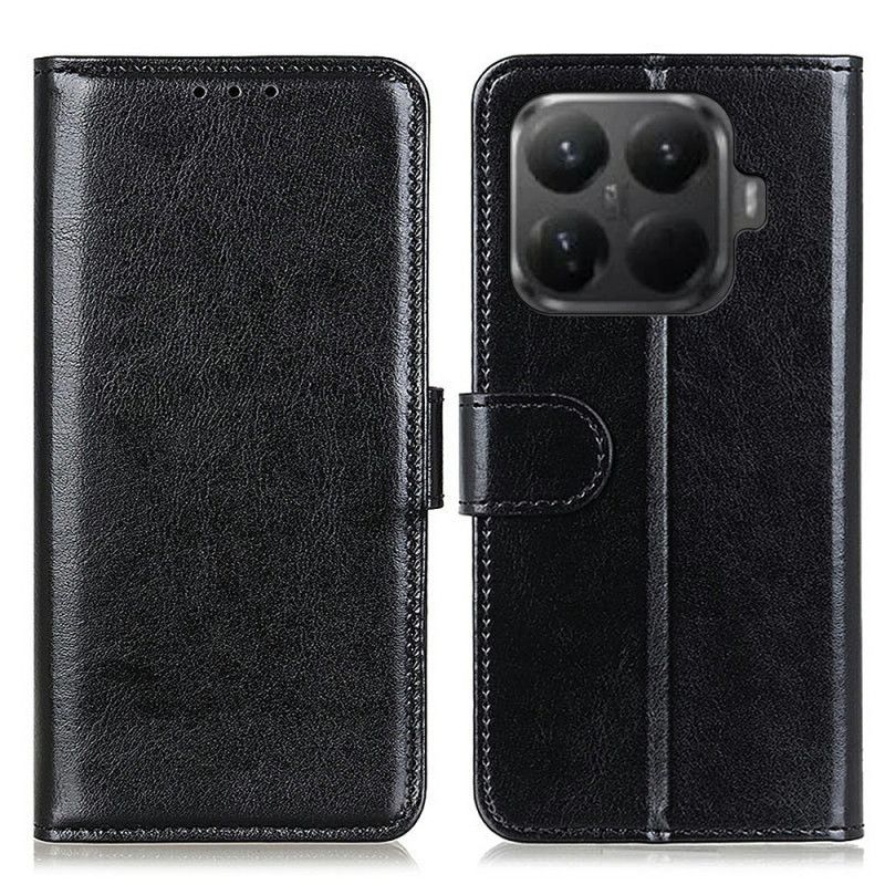 Etui Folio Xiaomi 15t Pro Woskowana Skóra Syntetyczna