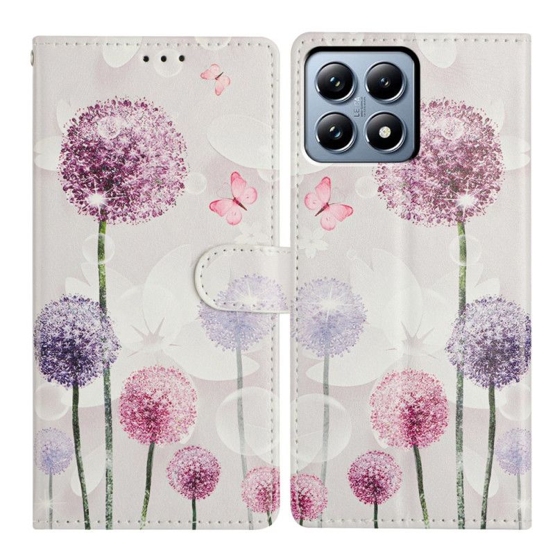 Etui Folio Xiaomi 15t Pro Wzór Mniszka Lekarskiego