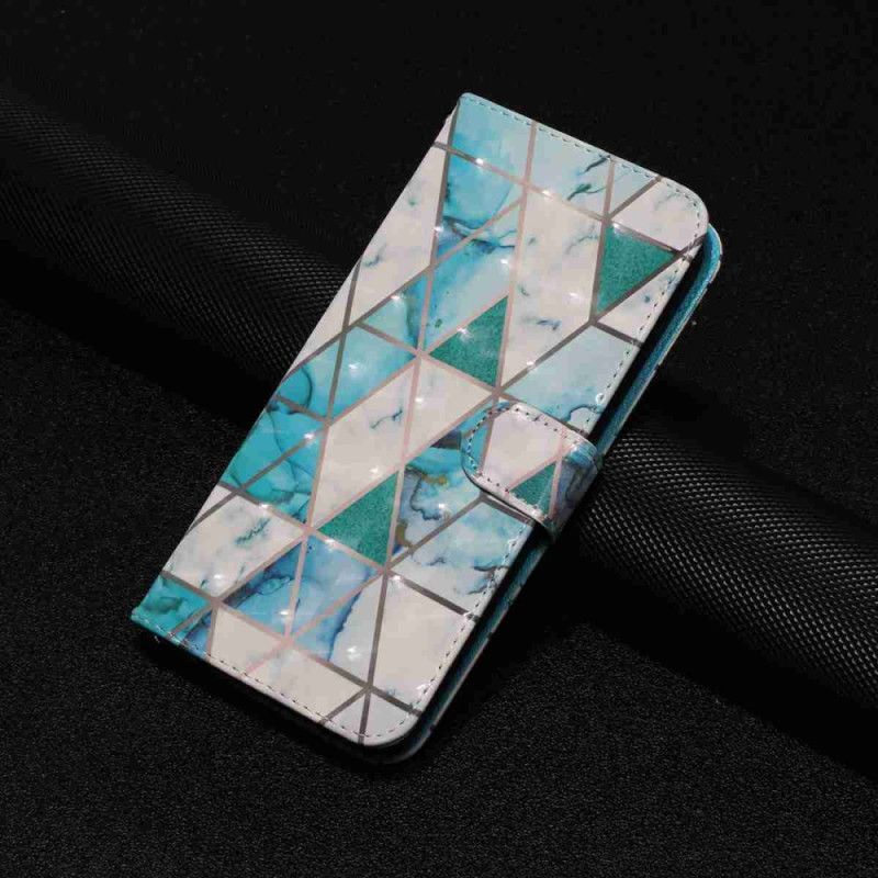 Etui Folio Xiaomi 15t Pro Zielony Marmur Z Paskiem Etui Ochronne