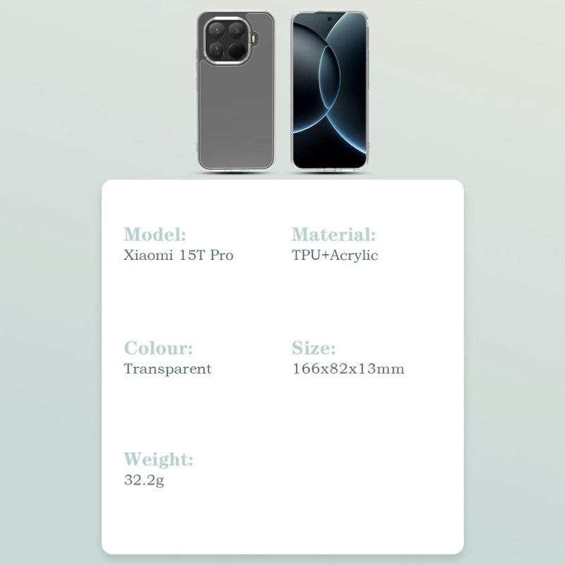 Etui Xiaomi 15t Pro Przezroczysta Seria Toc