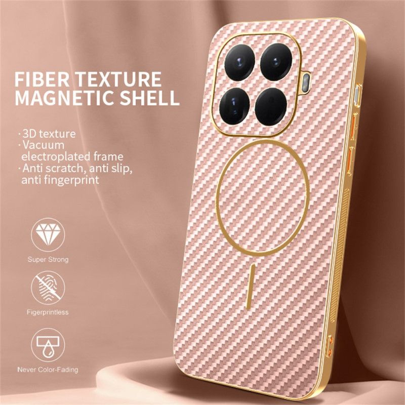 Etui Xiaomi 15t Pro Tekstura Włókna Węglowego