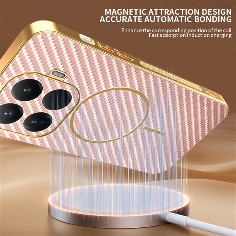 Etui Xiaomi 15t Pro Tekstura Włókna Węglowego