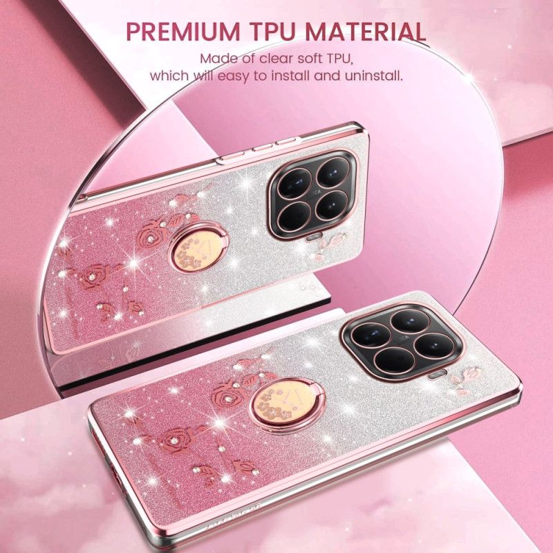 Etui Xiaomi 15t Pro Uchwyt Na Pierścionek Z Kryształkami Kadem