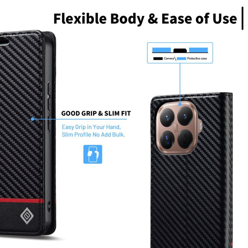 Flip Kotelot Xiaomi 15t Pro Etui Na Telefon Włókno Węglowe