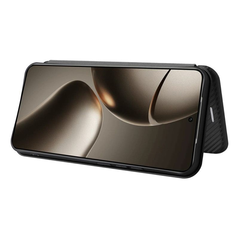 Flip Kotelot Xiaomi 15t Pro Etui Na Telefon Włókno Węglowe