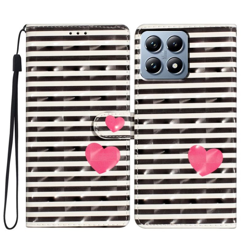 Obudowa Xiaomi 15t Pro Etui Na Telefon Paski I Serce