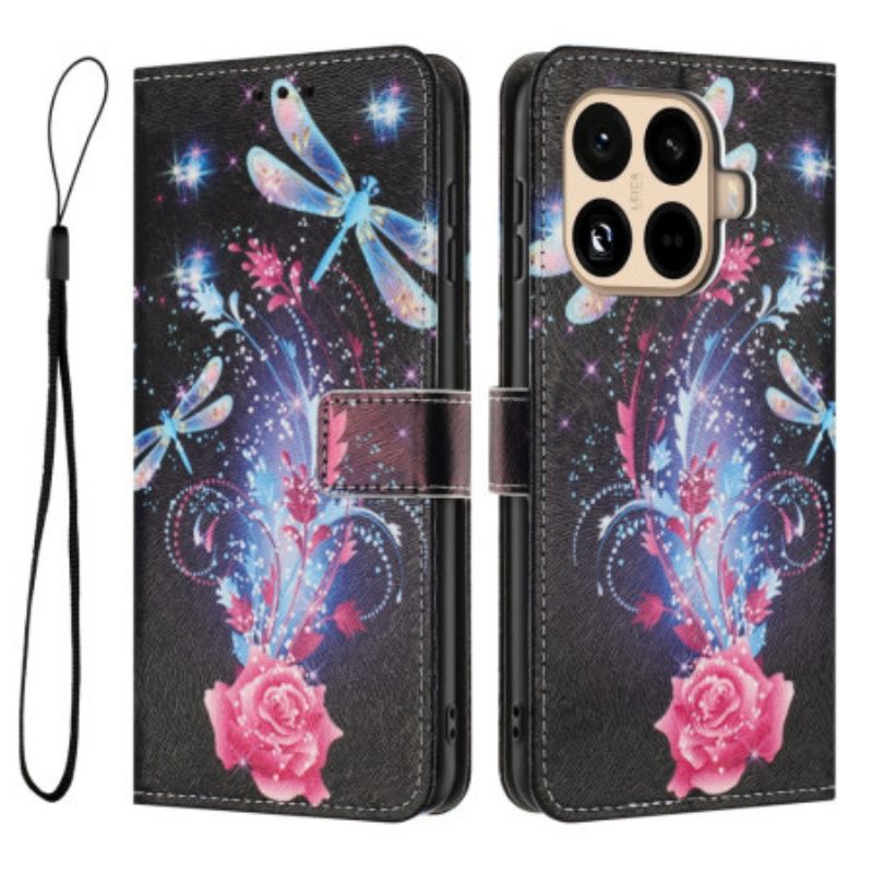 Obudowa Xiaomi 15t Pro Etui Na Telefon Róża I Ważki