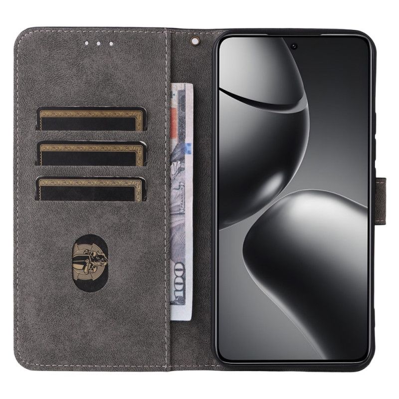 Pokrowce Xiaomi 15t Pro Portfel Rfid Z Efektem Zamszu