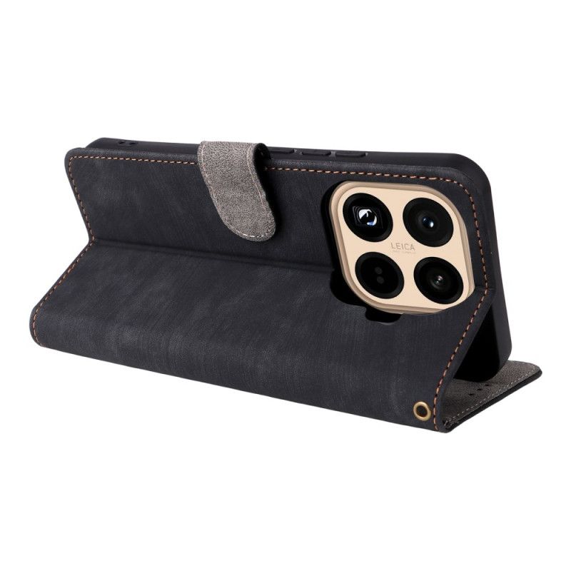 Pokrowce Xiaomi 15t Pro Portfel Rfid Z Efektem Zamszu