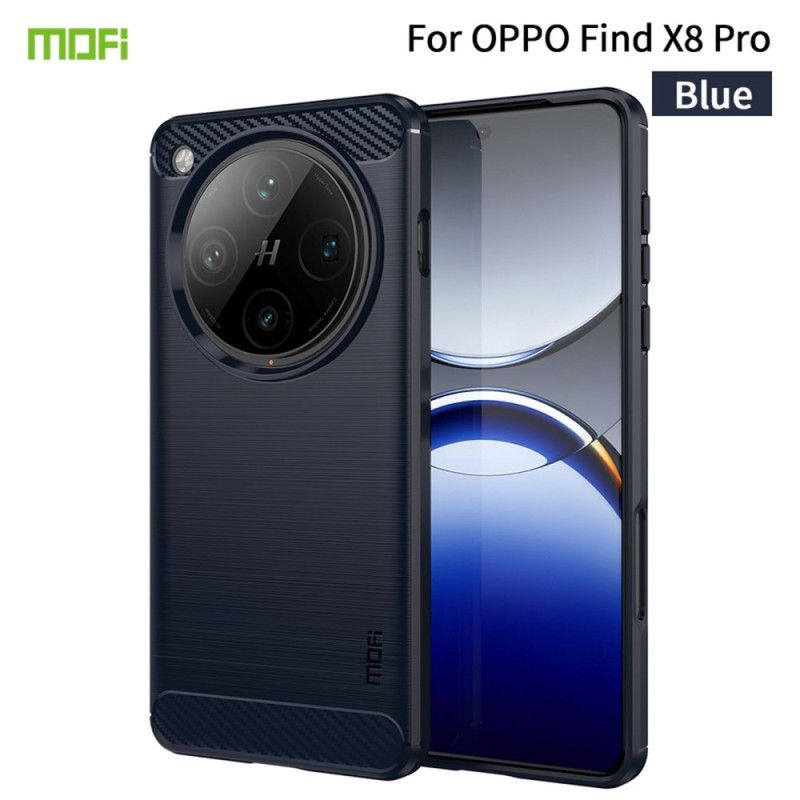 Etui Do Oppo Find X8 Pro Szczotkowane Włókno Węglowe