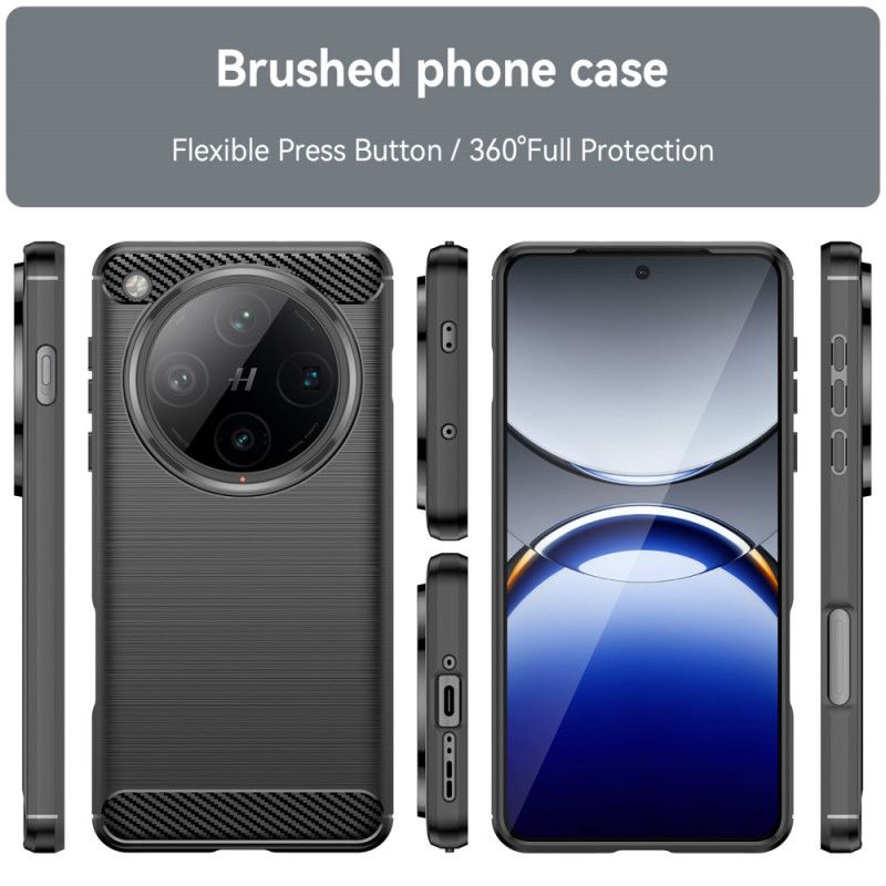 Etui Do Oppo Find X8 Pro Szczotkowane Włókno Węglowe