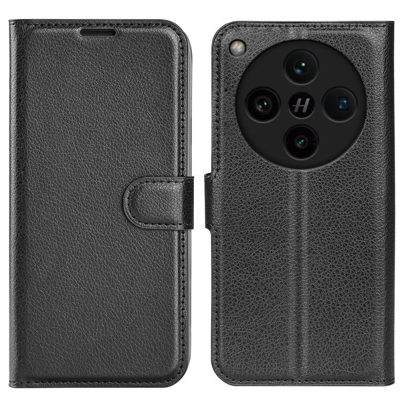 Etui Folio Oppo Find X8 Pro Klasyczna Skóra Syntetyczna Liczi