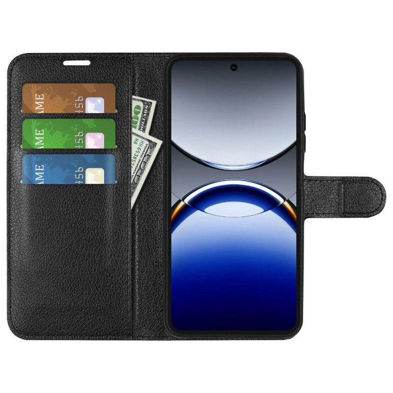 Etui Folio Oppo Find X8 Pro Klasyczna Skóra Syntetyczna Liczi