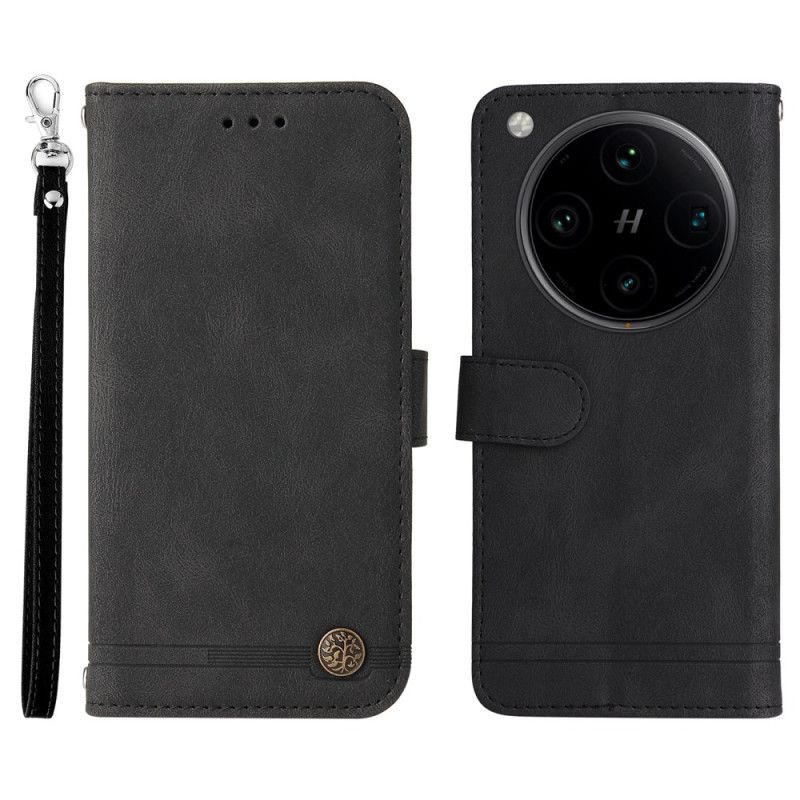 Etui Folio Oppo Find X8 Pro Klasyczny Pasek Vintage