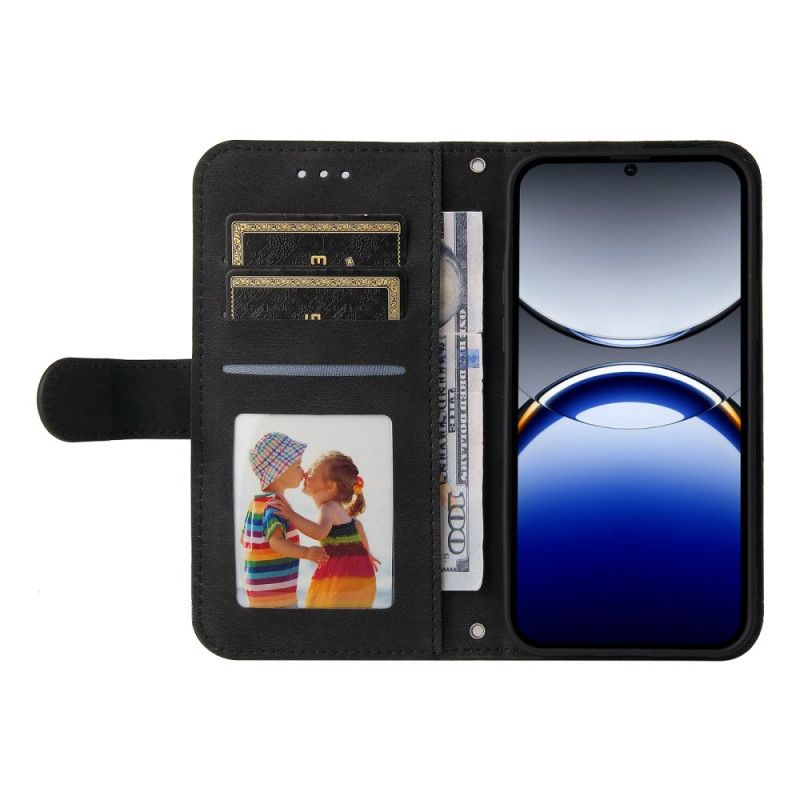 Etui Folio Oppo Find X8 Pro Klasyczny Pasek Vintage