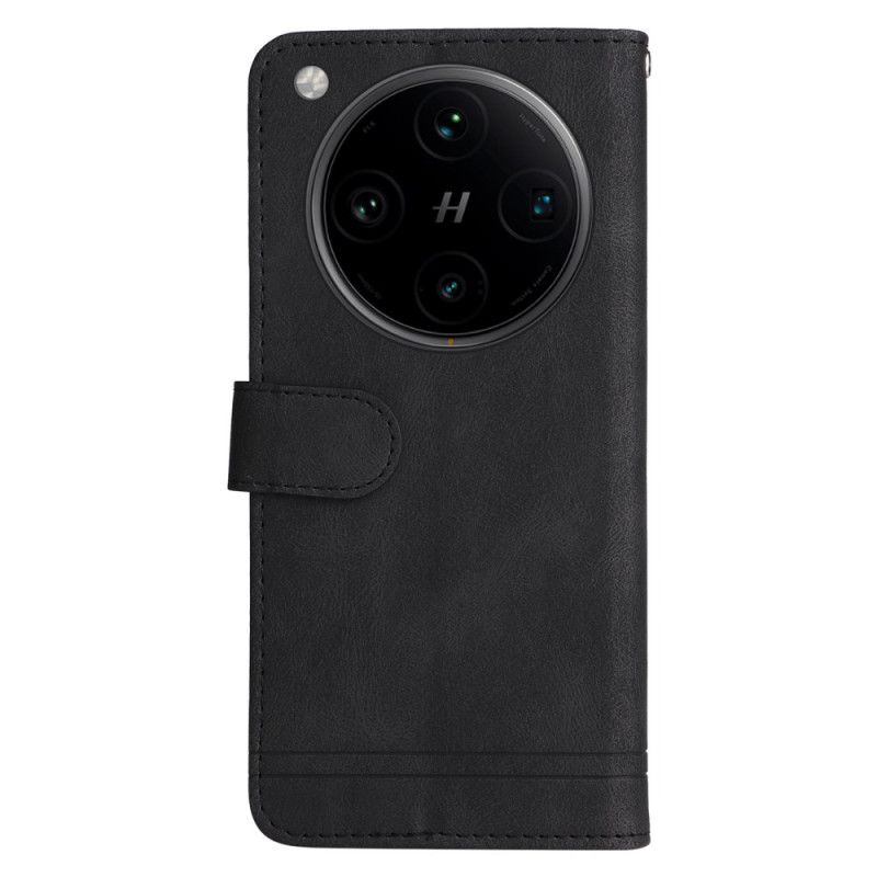 Etui Folio Oppo Find X8 Pro Klasyczny Pasek Vintage