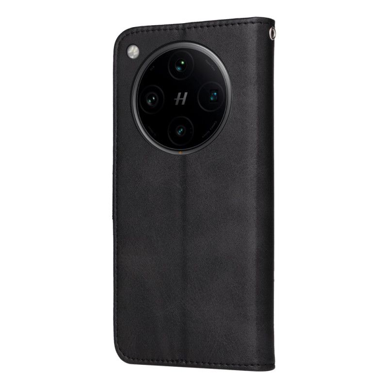 Etui Folio Oppo Find X8 Pro Pasek Ze Sztucznej Skóry Etui Ochronne