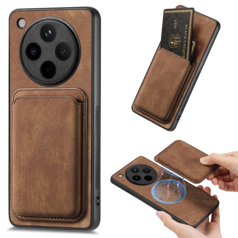 Etui Oppo Find X8 Pro Retro Z Odłączanym Uchwytem Na Karty