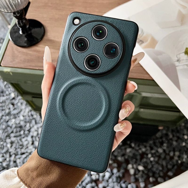 Etui Oppo Find X8 Pro Skórzany Efekt Kompatybilny Z Magsafe Etui Ochronne