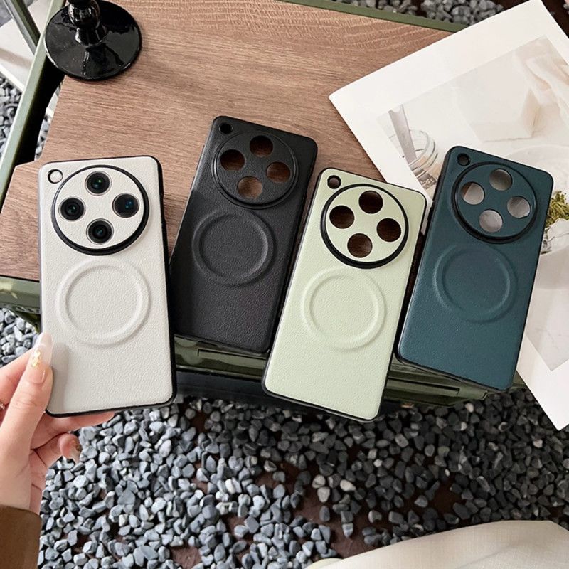 Etui Oppo Find X8 Pro Skórzany Efekt Kompatybilny Z Magsafe Etui Ochronne