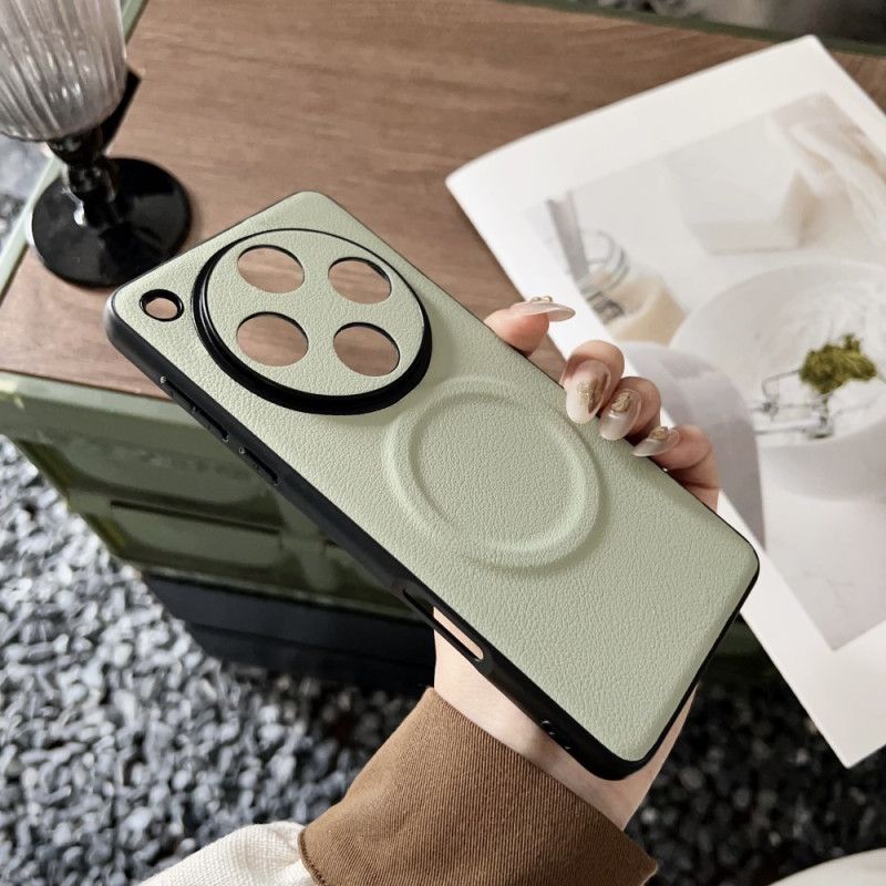 Etui Oppo Find X8 Pro Skórzany Efekt Kompatybilny Z Magsafe Etui Ochronne