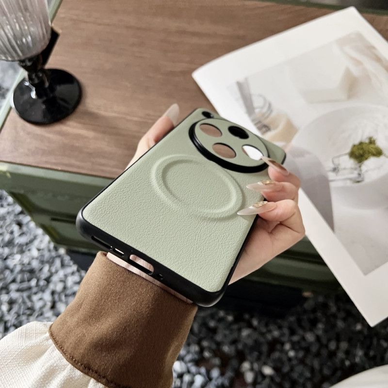 Etui Oppo Find X8 Pro Skórzany Efekt Kompatybilny Z Magsafe Etui Ochronne