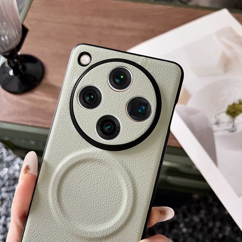 Etui Oppo Find X8 Pro Skórzany Efekt Kompatybilny Z Magsafe Etui Ochronne