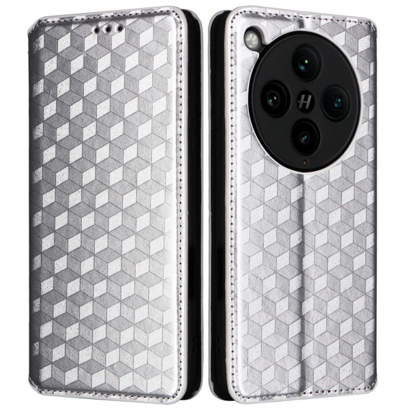Flip Kotelot Do Oppo Find X8 Pro Wzór W Romby 3d