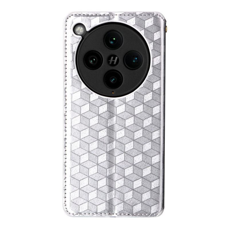 Flip Kotelot Do Oppo Find X8 Pro Wzór W Romby 3d