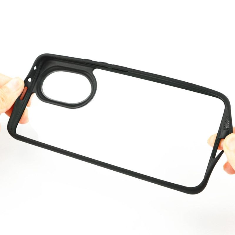 Futerały Honor 200 Etui Na Telefon Przezroczyste CZarne Krawędzie