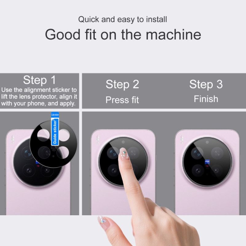 Ochraniacz Obiektywu Ze Szkła Hartowanego Do Vivo X300 Pro (wersja CZarna) Imak