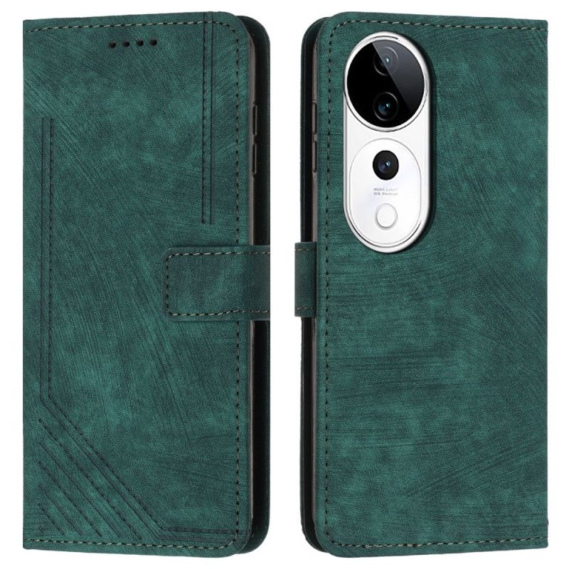 Etui Folio Vivo V40 5g Design Retro Etui Ochronne