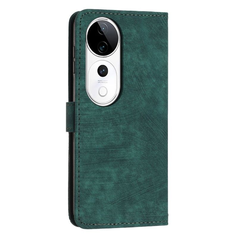 Etui Folio Vivo V40 5g Design Retro Etui Ochronne