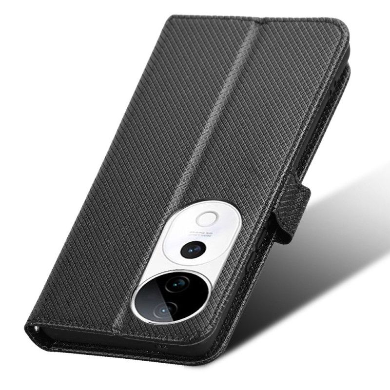 Etui Folio Vivo V40 5g Tekstura Diamentów