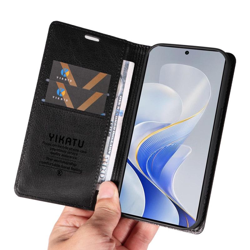 Flip Kotelot Vivo V40 5g Efekt Vintage Yikatu Etui Ochronne
